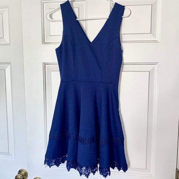 Royal Blue mini dress - Picture 2 of 4